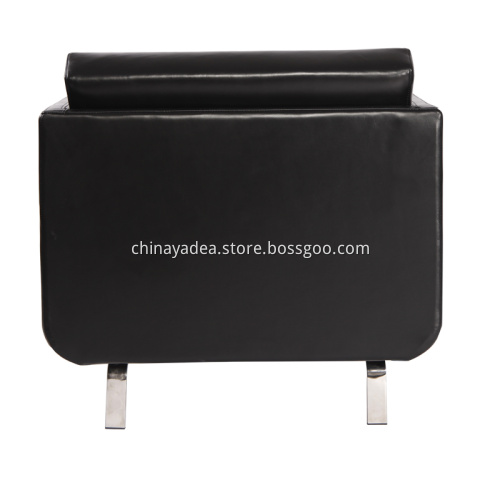 Black leather luxury modern gaia lounge chair